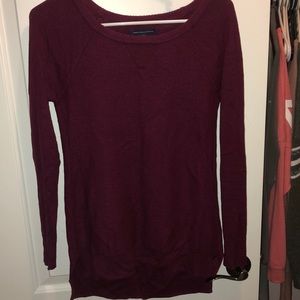 American Eagle Maroon/Plum Sweater